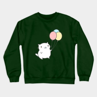 Cute Balloon Cat T-Shirt Crewneck Sweatshirt